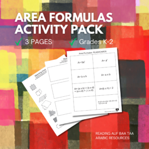 Area Formulas Activity Pack